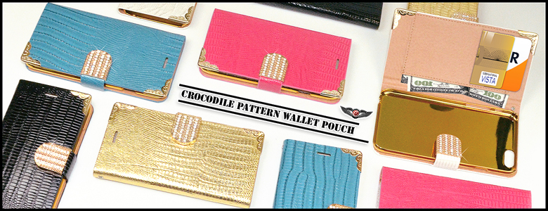 Crocodile Pattern Wallet Pouch Crocodile Pattern Wallet Pouch